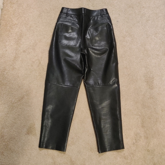 New Aritzia Oracle High Rise Faux Leather Pants NWOT - Picture 6 of 10
